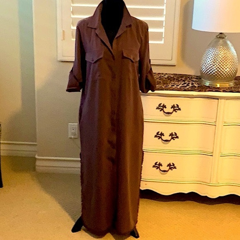 Sundance, Cloth&Stone dress/tunicEggplant color with a raw hem